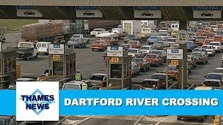 Building the Dartford-Thurrock River Crossing  Thames News Archive Footage