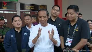 Keterangan Pers Presiden Jokowi Usai Saksikan Laga Perdana Piala Presiden 2024Bandung 19 Juli 2024