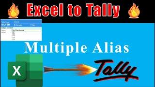 Import Ledger with Multiple Alias  EazyAUTO4 Excel to Tally  exceltotally