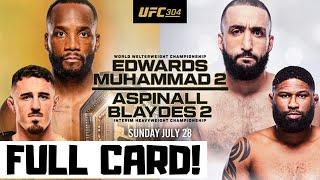 UFC 304 Predictions Edwards vs Muhammad 2 Full Card Betting Breakdown