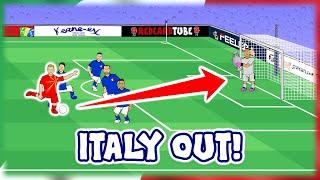 ITALY ARE OUT OF THE WORLD CUP Italy vs North Macedonia 0-1 2022