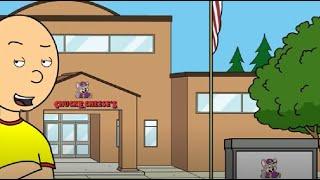 Caillou Turns the School into Chuck E Cheeses 2014 Old Video