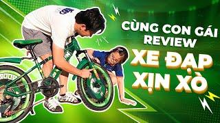 Huy Khánh REVIEW XE ĐẠP trúng thưởng của CON GÁI Huy Khánh Vê Lốc