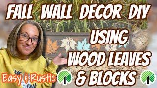 EASY RUSTIC FALL WALL DECOR DIY  Dollar Tree DIY on a BUDGET