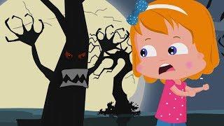 Страшные леса  Хэллоуин рифмы  Детские песни  Kids Halloween Songs  Scary Woods Behind My House