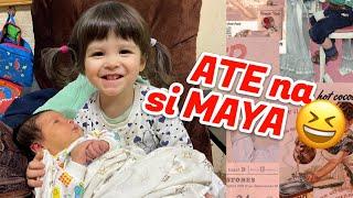 Ate na si Maya  Vlog with the new baby   Filipina Russian Family