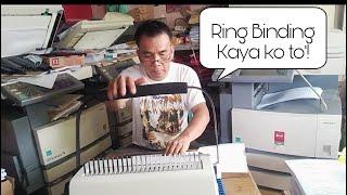 Paano mag Ring Bind  Manual Ring Bind Machine Kuya Ymann