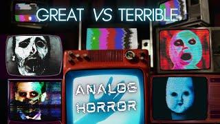 The Best & Worst of Analog Horror GREYLOCK vs UrbanSPOOK - Scary vs Disturbing