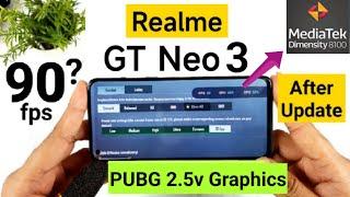 Realme GT Neo 3 PUBG 90fps After Update #dimensity8100 #realmegtneo3 #pubgupdate