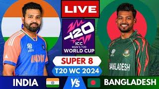  Live India vs Bangladesh T20 World Cup Live Match Score  Live Cricket Match Today IND vs BAN
