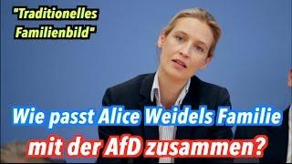 Zum Familienbild der AfD Lebt Alice Weidel in einer Familie?