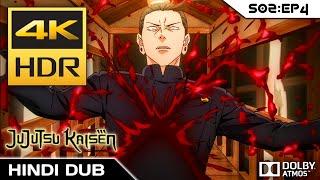 Toji Fushiguro Vs Geto Full Fight In Hindi 4K 60FPS Jujutsu Kaisen Season 2 In Hindi Dubbed