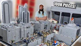 HUGE LEGO Star Wars Battle Of Coruscant Moc  Finale Walk Through