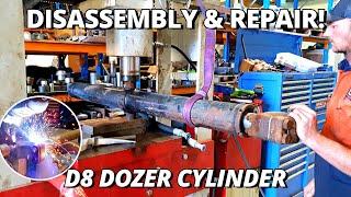 Cylinder Disassembly & Repair for D8 Dozer  Machining & Welding