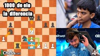 NIÑO GENIO DEL MOMENTO VS CAMPEÓN DEL MUNDO Magnus Carlsen vs  Gukesh D