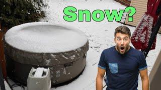 Can you use your inflatable hot tub in the winter? Insulate it