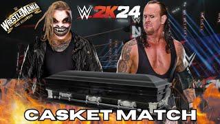 WWE 2K24  CPU MATCH  CASKET MATCH  THE FIEND VS UNDERTAKER 