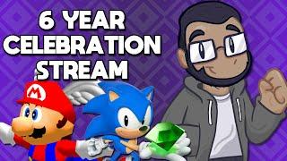 Celebrating 6 Years of This Channel LIVE Playing a Sonic Game & Super Mario 64 Bingo