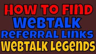 How do you find Webtalk referral links