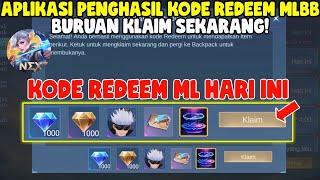 TERNYATA INI APLIKASI PENGHASIL KODE REDEEM MOBILE LEGENDS JULI 2024 KLAIM DIAMOND DAN SKIN GRATIS