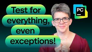How to test exceptions with pytest in PyCharm