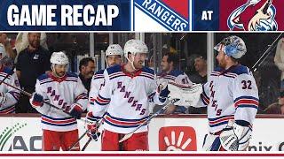 GAME HIGHLIGHTS New York Rangers at Arizona Coyotes 33024