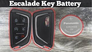 2021 - 2024 Cadillac Escalade Remote Key Fob Battery Change - How To Remove Replace Key Batteries