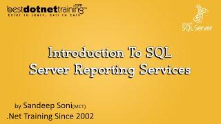 Introduction To SQL Server Reporting Services SSRS