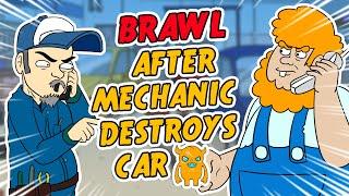 Hillbilly BRAWL After Mechanic Destroys Car animated