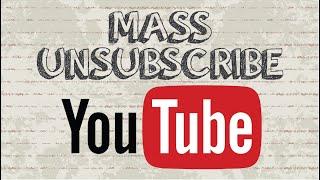 How to unsubscribe from all Youtube channels at once
