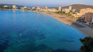 Beach ️ walk Magaluf Mallorca 4K October 2023