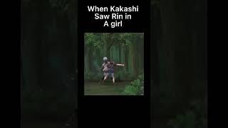 When Kakashi saw Rin in girl Middle of the Night #naruto #shorts #ytshorts