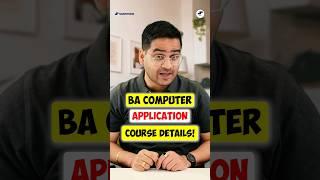 BA Computer Application Course DetailsBCA vs BA Computer Applications #shorts #bca #BA #viral #bca
