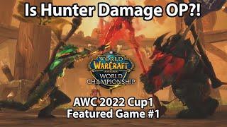 Is Hunter Damage OP?  AWC 2022 CUP1 Featured Game #1  Bugs vs Spawn of Damage Game 1