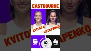 Tennis WTA Eastbourne 2023 Kvitova vs Ostapenko #shorts