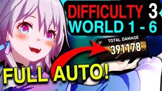 This F2P Team AUTOS ALL Simulated Universe ALL DIFFICULTY World 1 - 6 - Honkai Star Rail