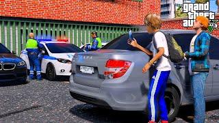 ОПЕРСКАЯ ЕЗДА В GTA 5 - МЕНТЫ ЗАБРАЛИ ОПЕРСКУЮ ЛАДУ ГРАНТУ И БМВ М5 Ф10 НА ШТРАФСТОЯНКУ ВОТЕР