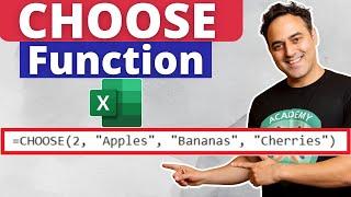 How to Use the CHOOSE Function in Microsoft Excel