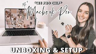 *M1 PRO* 14 MacBook Pro Unboxing + Set Up