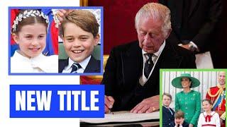 SPECIAL Charles Just Honored Princess Charlotte & Prince George Ahead Of The 2024 Trooping TheColor