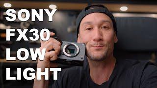 SONY FX30 Low Light TEST Footage vs A7IV & FX6