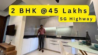 2 BHK @ 45 Lakhs @ Nrby SG Highway  115 Sqyrd  Inside Property Tour  Property For Sale #apartment