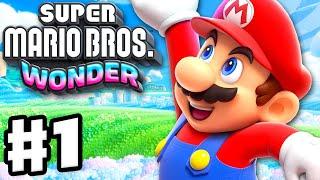 Super Mario Bros. Wonder - Gameplay Walkthrough Part 1 - Pipe Rock Plateau 100%