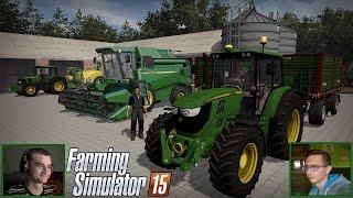 Żniwa i gruberownie z John Deere  Lets Play #2 FS 15 MP +2 kamerki ㋡ MafiaSolec & MrAdamo15