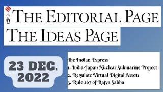 23rd December 2022  Gargi Classes The Indian Express Editorials & Idea Analysis  By R.K. Lata