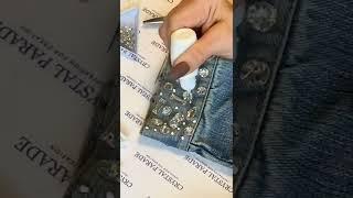 How to add sew on stones to a garment