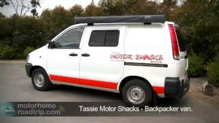 Tassie Motor Shacks Backpacker Van - Campervan Rental Tasmania.