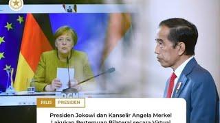 Pertemuan bilateral Presiden Jokowi dengan Kanselir Jerman