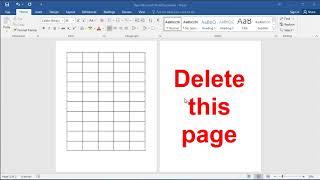 How to delete annoying blank page after a table in Word Get rid of the blank page after a table