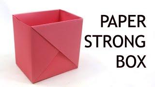 How to Make a Strong Box from Paper  Origami Box Folding